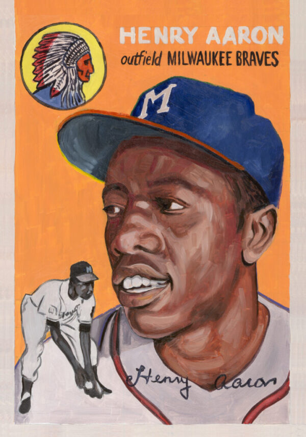 HANK AARON – 1954 TOPPS PRINT