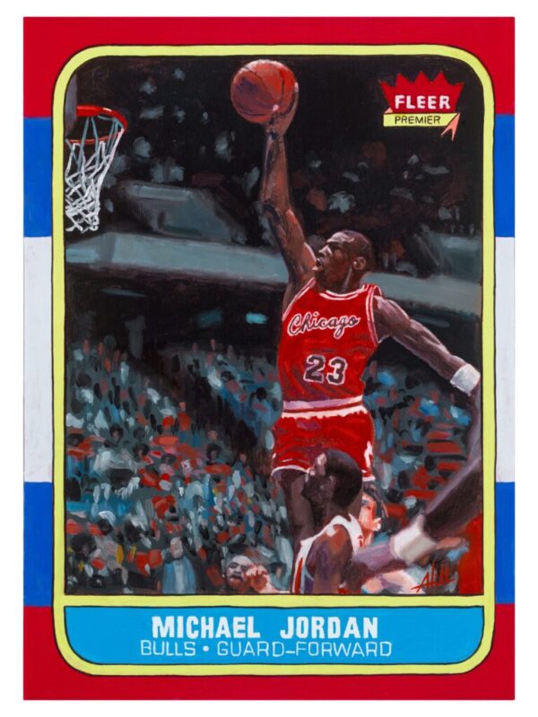 MICHAEL JORDAN – 86 FLEER PRINT